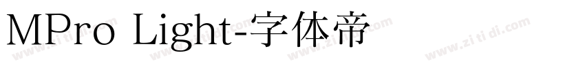 MPro Light字体转换